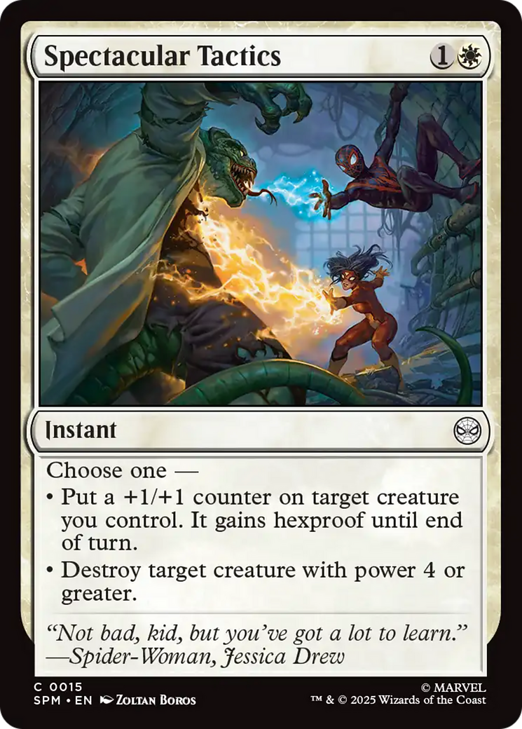 Spectacular Tactics - Common Instant card from Marvel's Spider-Man