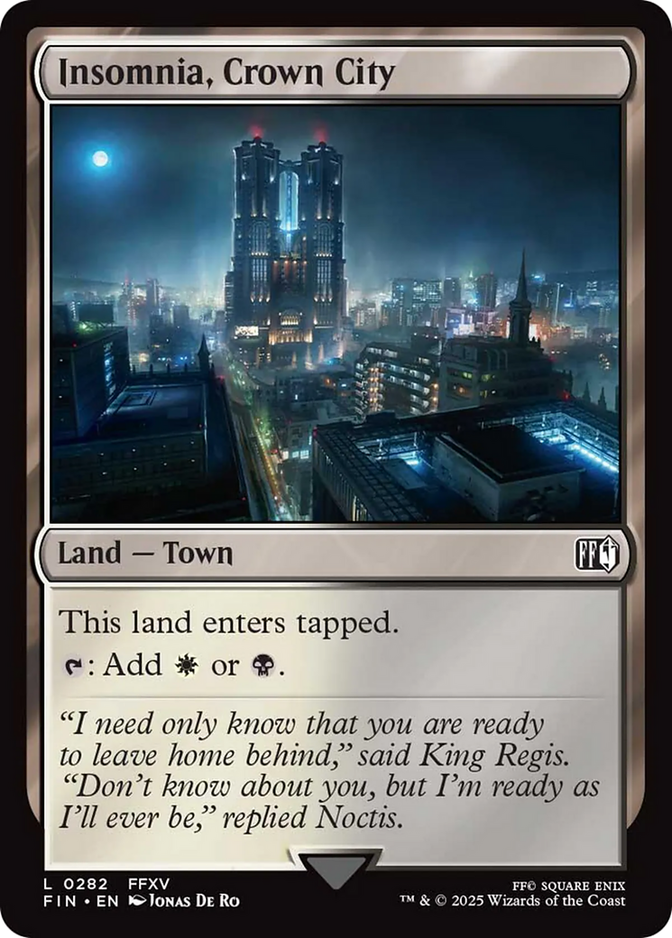Insomnia, Crown City - Common Land — Town card from Final Fantasy