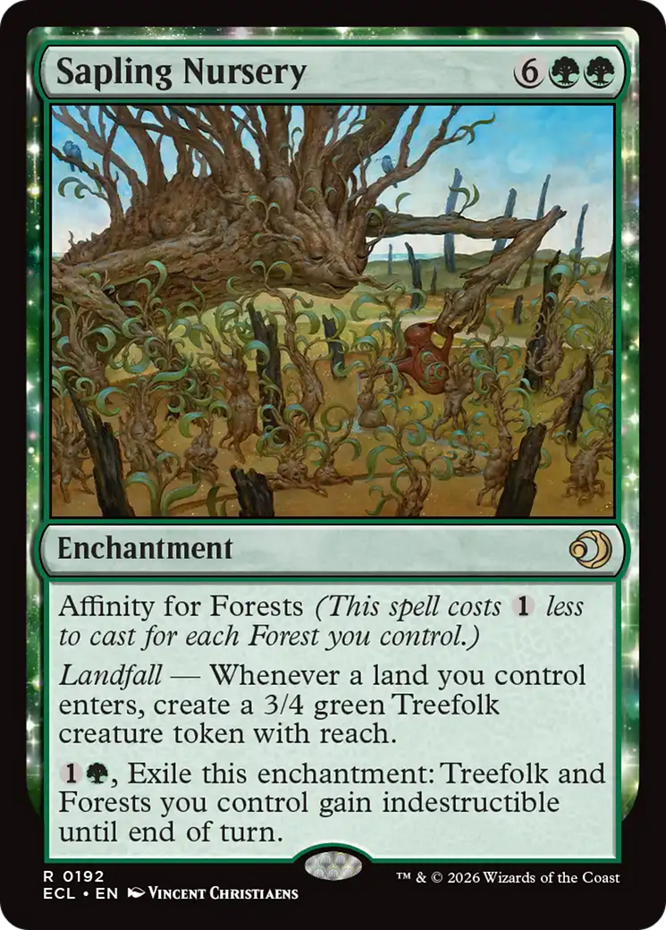 Sapling Nursery - Rare Enchantment card from Lorwyn Eclipsed