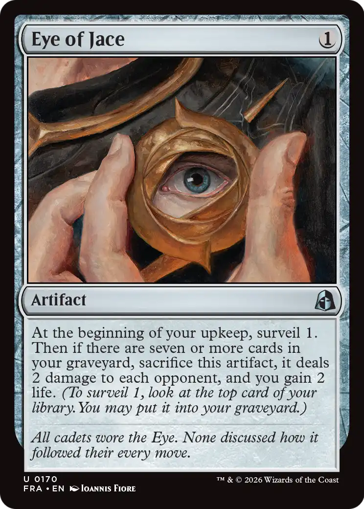 Eye of Jace - Uncommon Artifact card from Reality Fracture