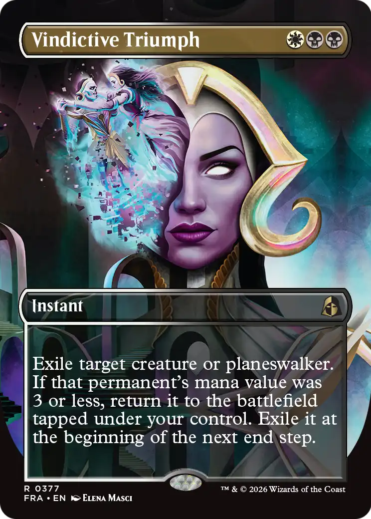 Vindictive Triumph - Rare Instant card from Reality Fracture