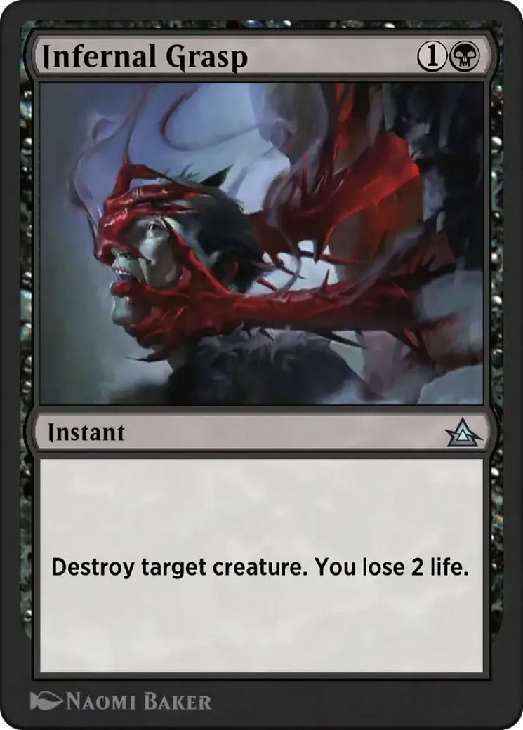 Infernal Grasp - Uncommon Instant card from Through the Omenpaths Bonus Sheet