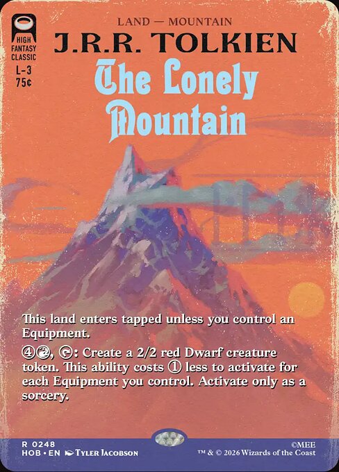 The Lonely Mountain - Rare card from The Hobbit