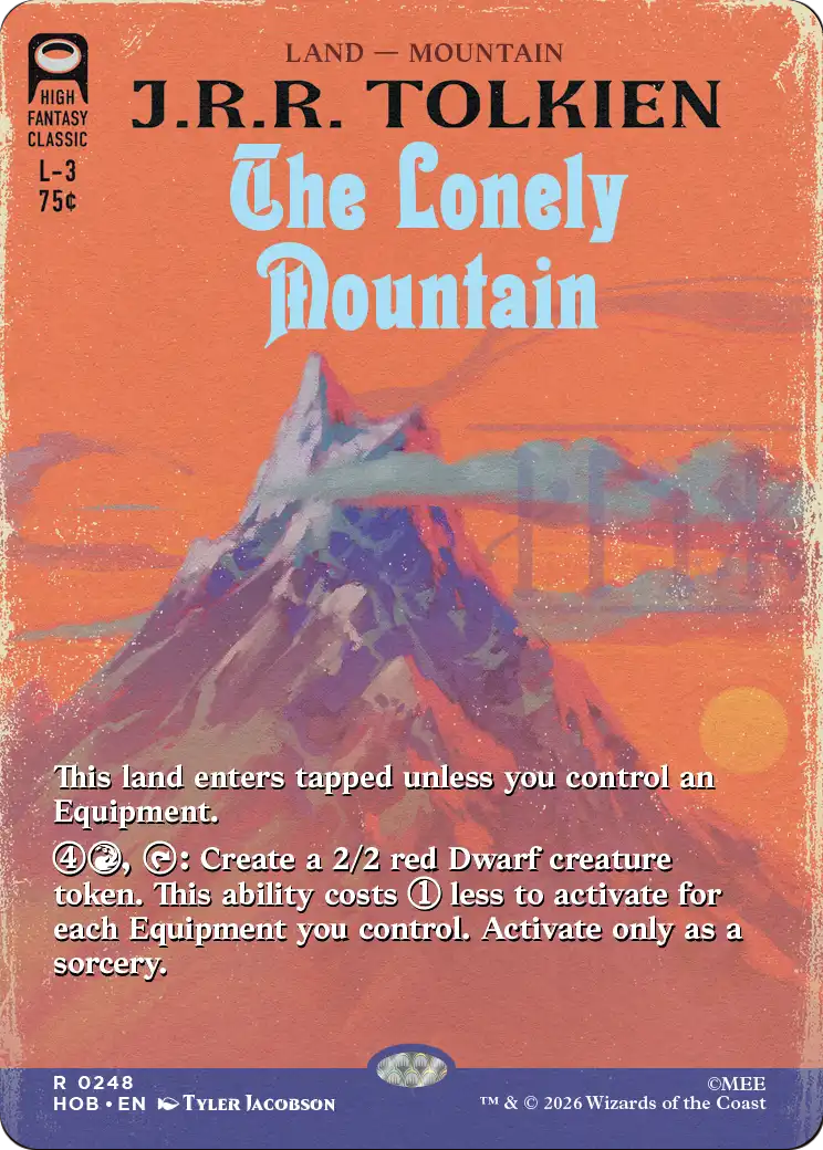 The Lonely Mountain - Rare Land — Mountain card from The Hobbit
