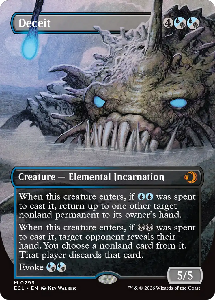 Deceit - Mythic Creature — Elemental Incarnation card from Lorwyn Eclipsed