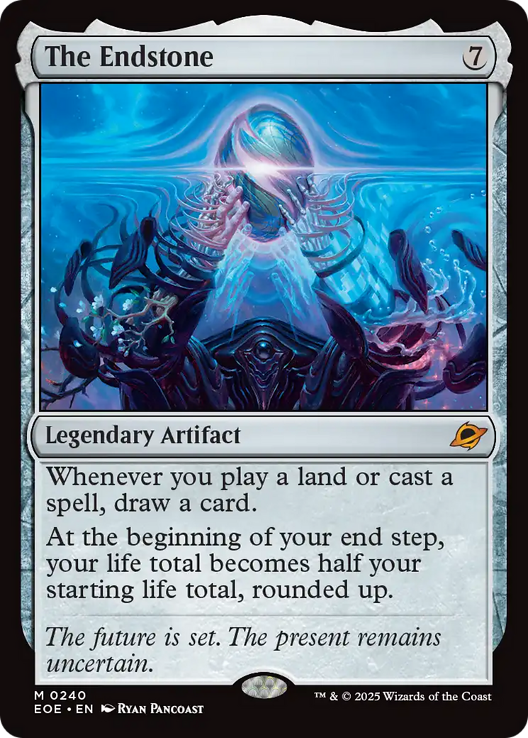 The Endstone - Mythic Legendary Artifact card from Edge of Eternities