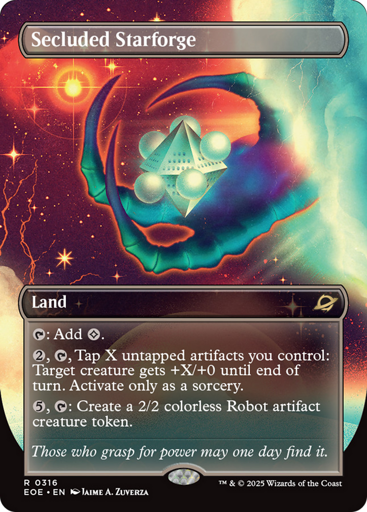 Secluded Starforge - Rare Land card from Edge of Eternities
