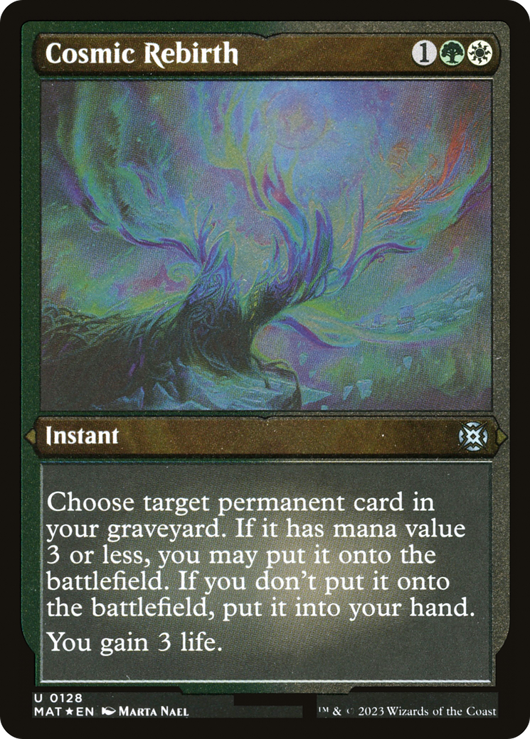 Cosmic Rebirth - Uncommon Instant card from March of the Machine: The Aftermath