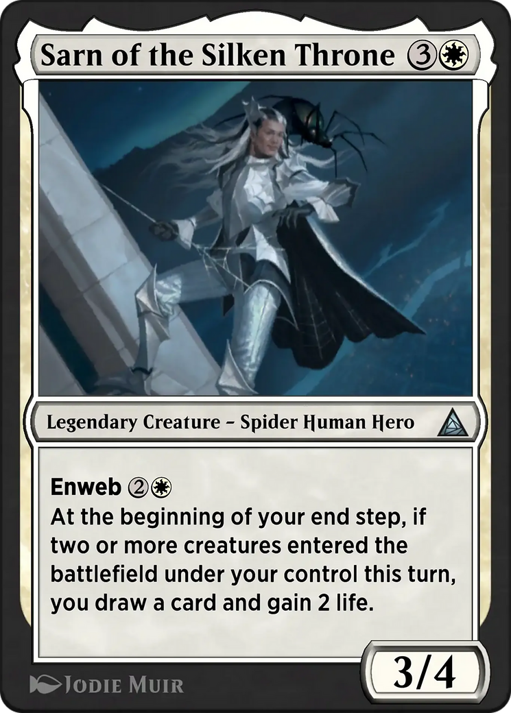 Spider-UK - Uncommon Legendary Creature — Spider Human Hero card from Through the Omenpaths