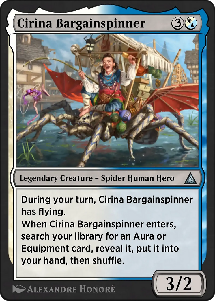 Sun-Spider, Nimble Webber - Uncommon Legendary Creature — Spider Human Hero card from Through the Omenpaths