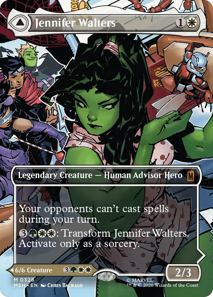 Jennifer Walters // The Sensational She-Hulk - Mythic Legendary Creature — Gamma Hero card from Marvel Super Heroes