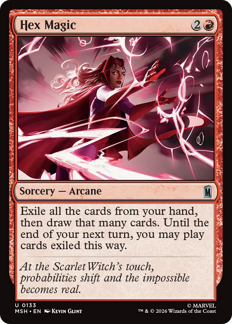 Hex Magic - Uncommon Sorcery — Arcane card from Marvel Super Heroes