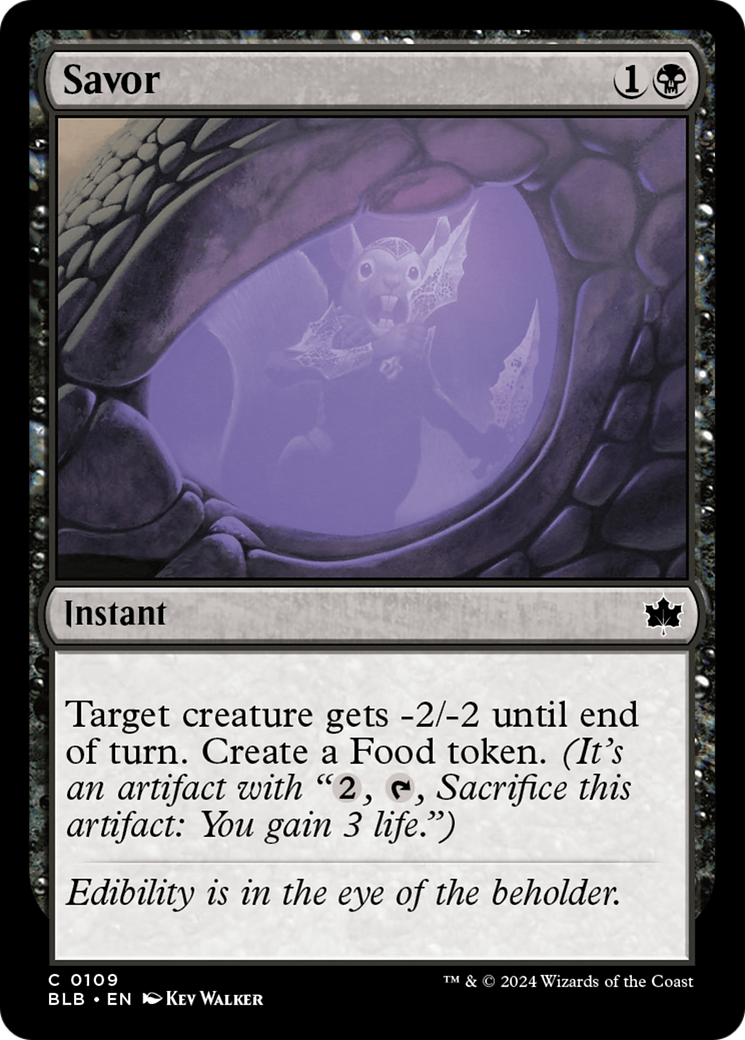 Image of card Savor