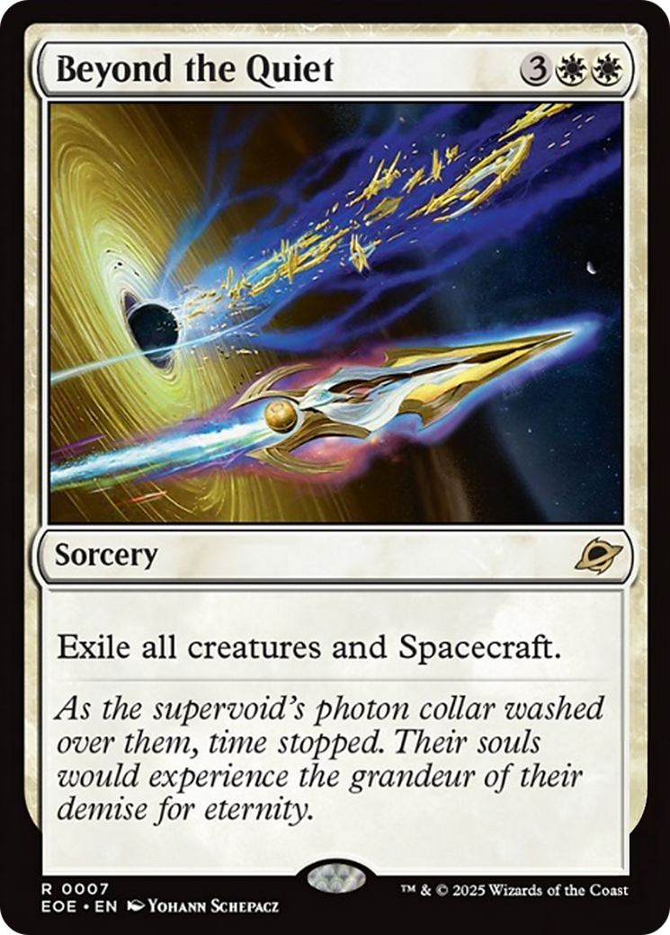 Beyond the Quiet - Rare Sorcery card from Edge of Eternities
