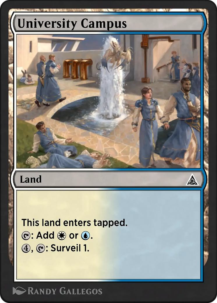 University Campus - Common Land card from Through the Omenpaths