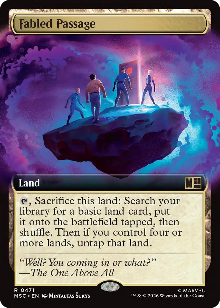 Fabled Passage - Rare Land card from Marvel Super Heroes Commander