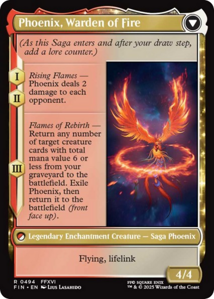 Back face of Joshua, Phoenix's Dominant // Phoenix, Warden of Fire - Legendary Creature — Human Noble Wizard card