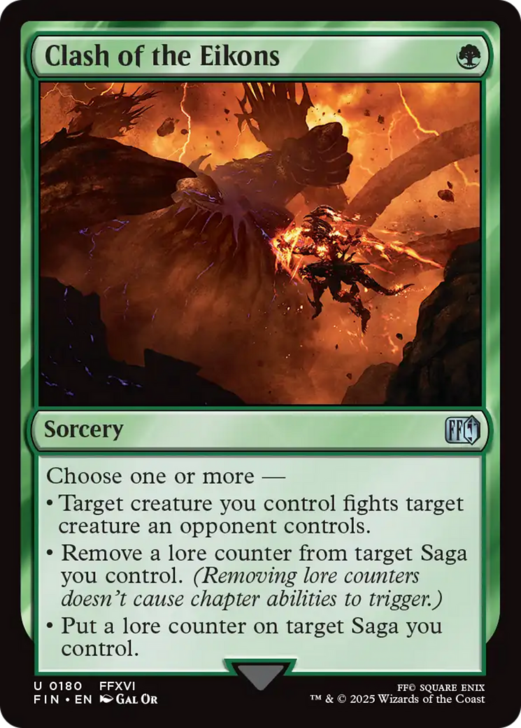 Clash of the Eikons - Uncommon Sorcery card from Final Fantasy