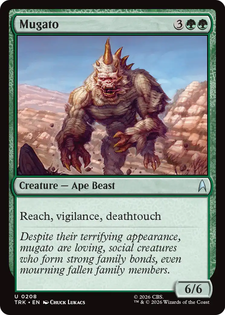 Mugato - Uncommon Creature — Ape Beast card from Star Trek