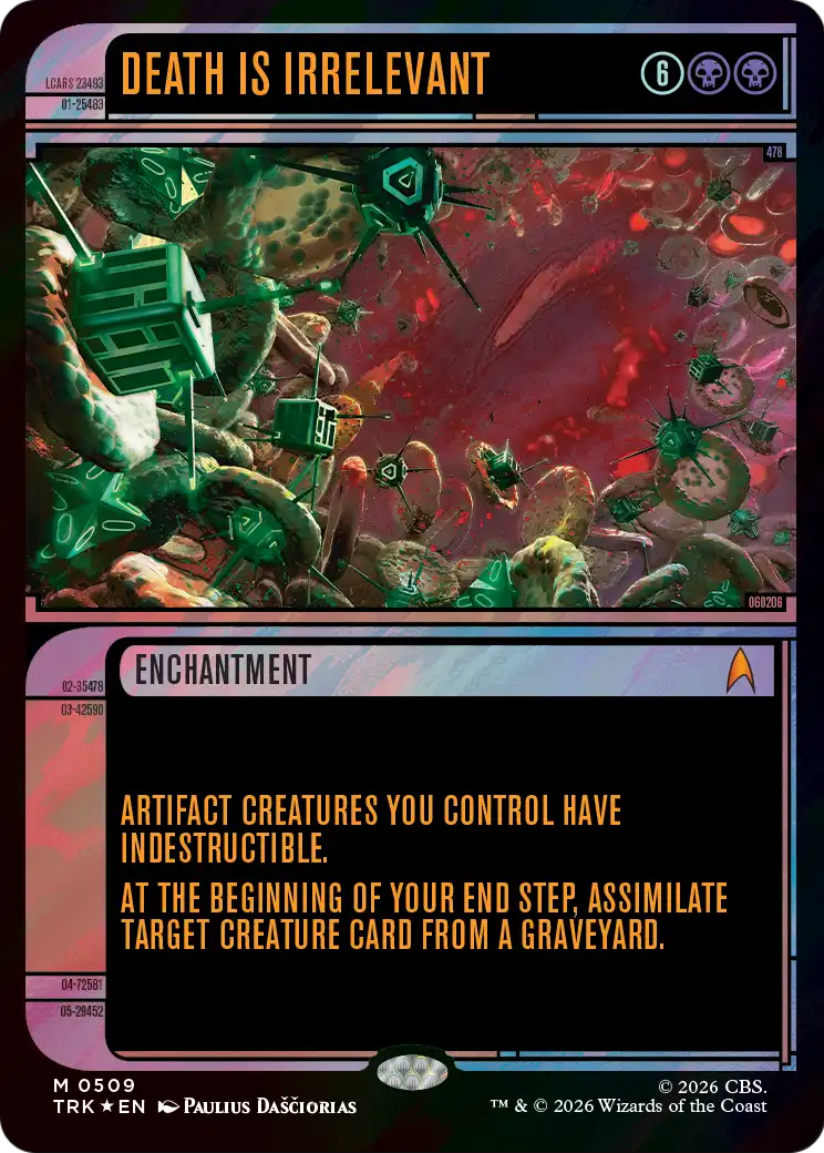 Death Is Irrelevant - Mythic Enchantment card from Star Trek