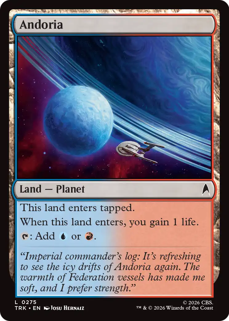 Andoria - Common Land — Planet card from Star Trek