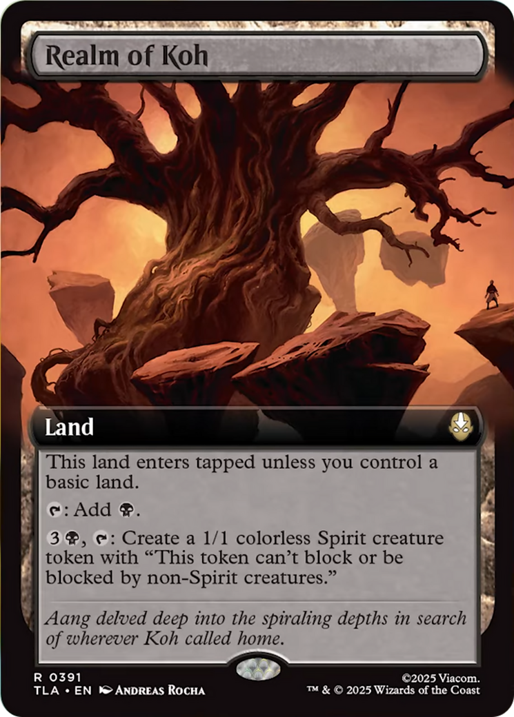 Realm of Koh - Rare Land card from Avatar: The Last Airbender