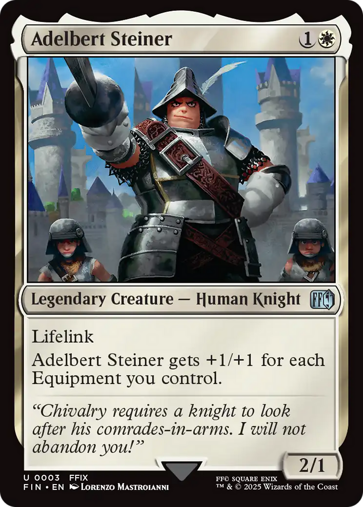 Adelbert Steiner - Uncommon Legendary Creature — Human Knight card from Final Fantasy