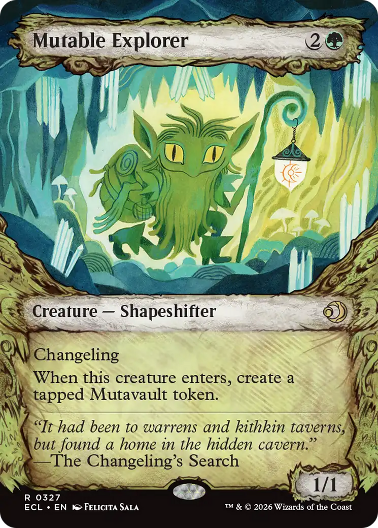 Mutable Explorer - Rare Creature — Shapeshifter card from Lorwyn Eclipsed