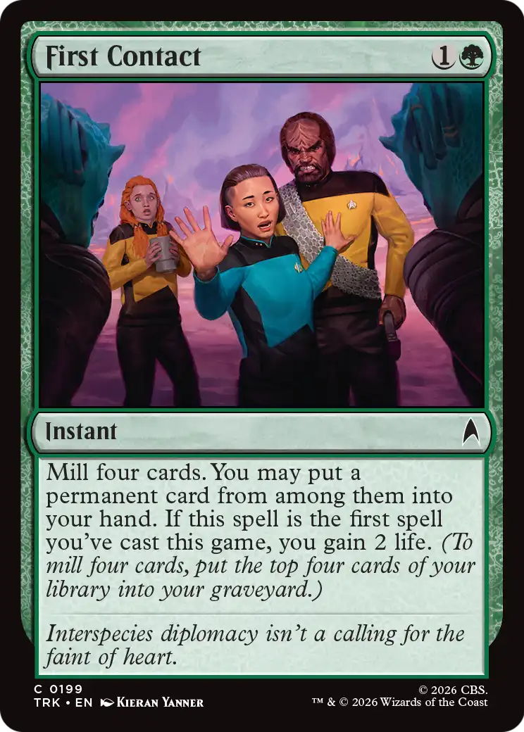 First Contact - Common Instant card from Star Trek