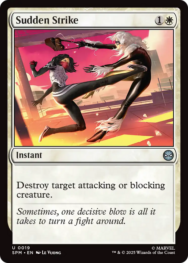 Sudden Strike - Uncommon Instant card from Marvel's Spider-Man