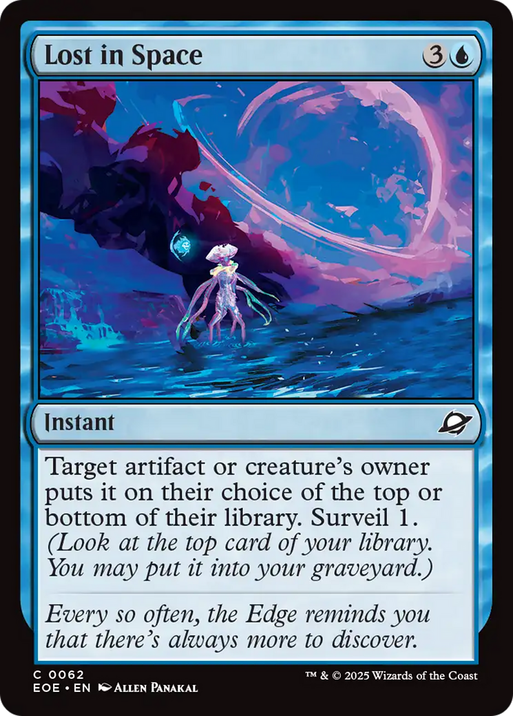 Lost in Space - Common Instant card from Edge of Eternities
