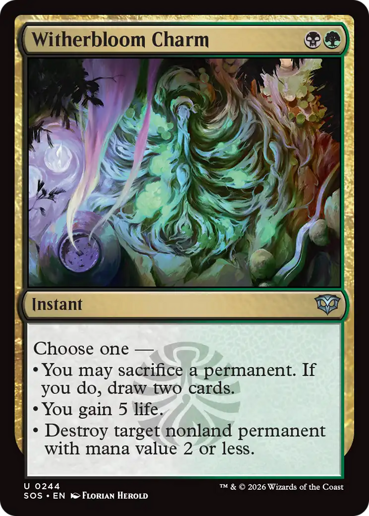 Witherbloom Charm - Uncommon Instant card from Secrets of Strixhaven