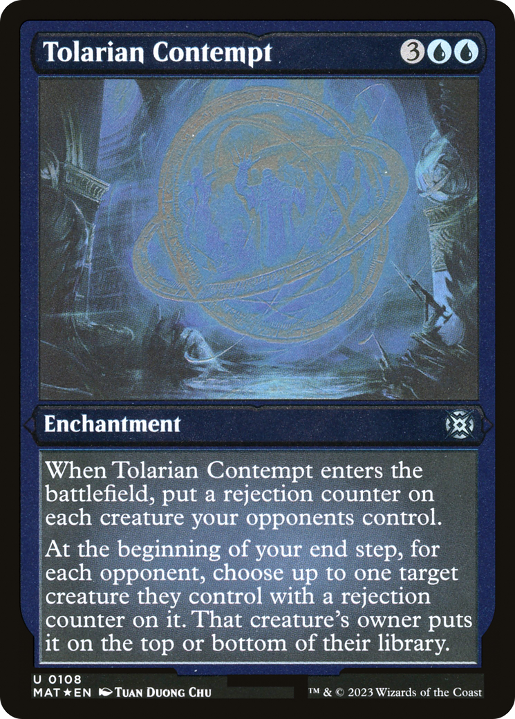 Tolarian Contempt - Uncommon Enchantment card from March of the Machine: The Aftermath