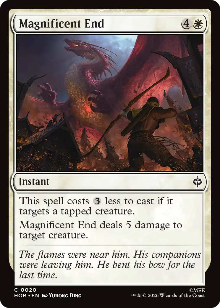 Magnificent End - Common Instant card from The Hobbit
