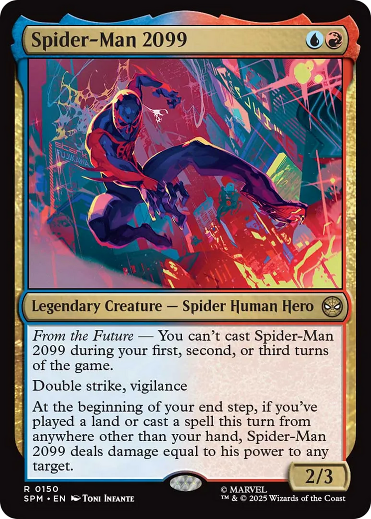 Spider-Man 2099 - Rare Legendary Creature — Spider Human Hero card from Marvel's Spider-Man
