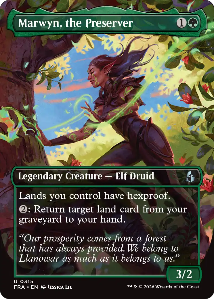 Marwyn, the Preserver - Uncommon Legendary Creature — Elf Druid card from Reality Fracture