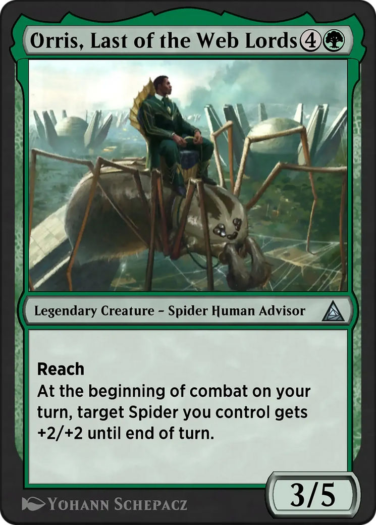Ezekiel Sims, Spider-Totem - Uncommon Legendary Creature — Spider Human Advisor card from Through the Omenpaths