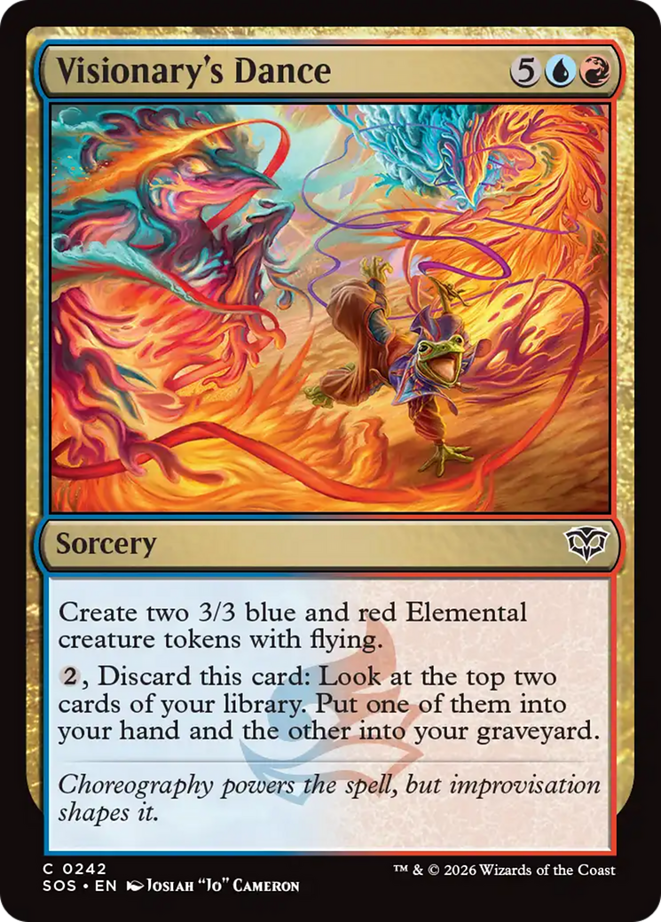 Visionary's Dance - Common Sorcery card from Secrets of Strixhaven
