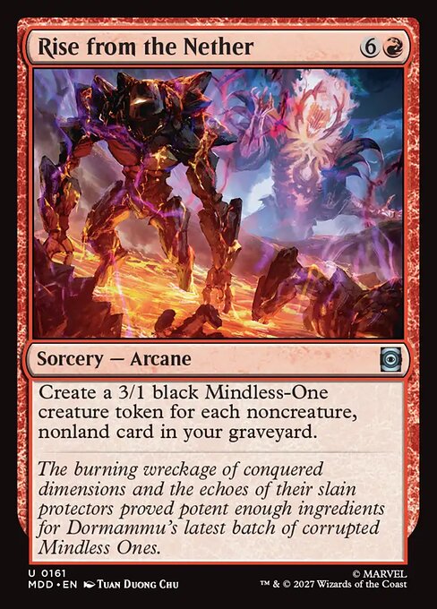 Rise from the Nether - Uncommon card from Marvel: Darkhold Destiny