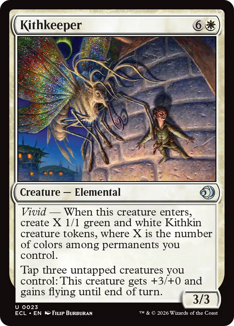 Kithkeeper - Uncommon Creature — Elemental card from Lorwyn Eclipsed