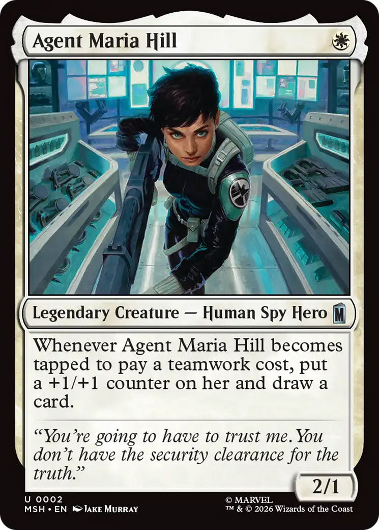 Agent Maria Hill - Uncommon Legendary Creature — Human Spy Hero card from Marvel Super Heroes