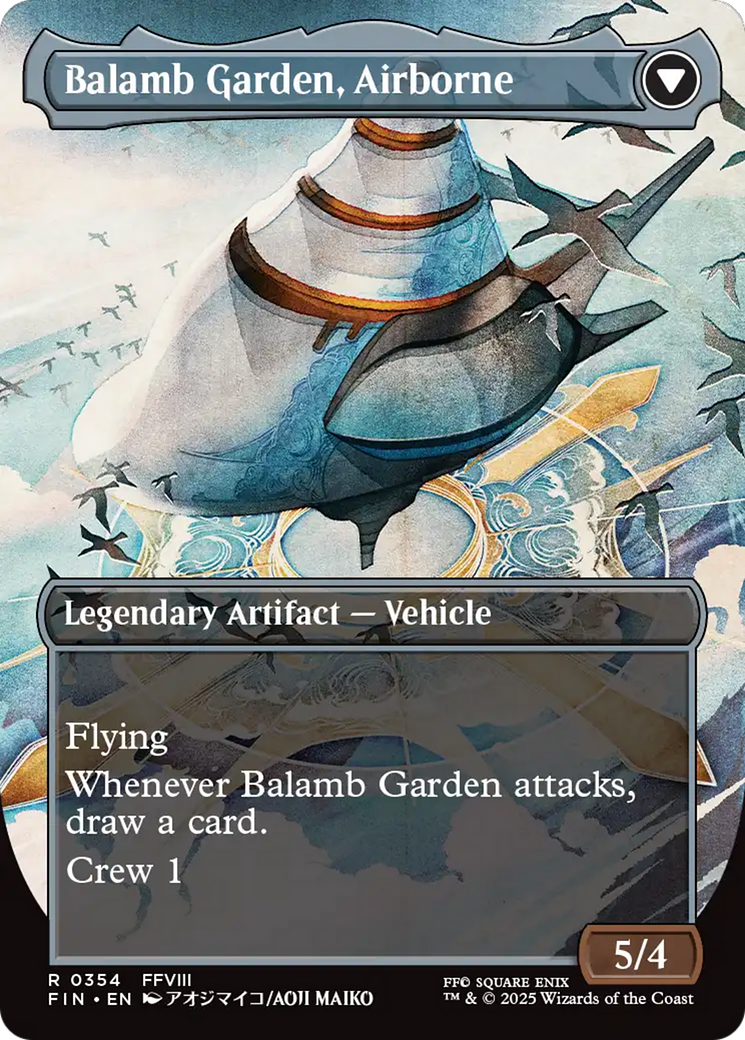 Back face of Balamb Garden, SeeD Academy // Balamb Garden, Airborne - Land — Town card