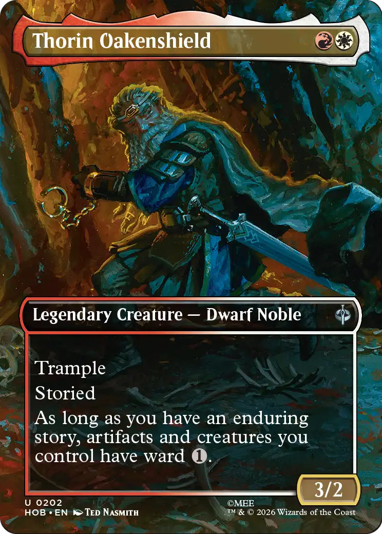 Thorin Oakenshield - Uncommon Legendary Creature — Dwarf Noble card from The Hobbit
