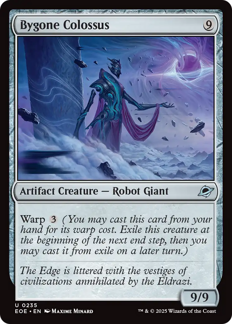 Bygone Colossus - Uncommon Artifact Creature — Robot Giant card from Edge of Eternities