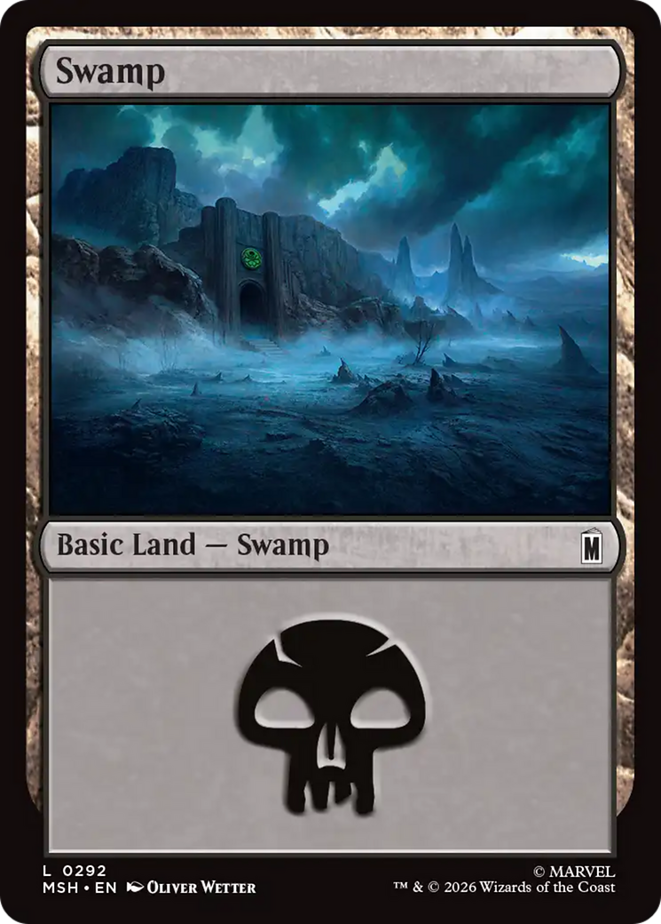 Swamp - Common Basic Land — Swamp card from Marvel Super Heroes