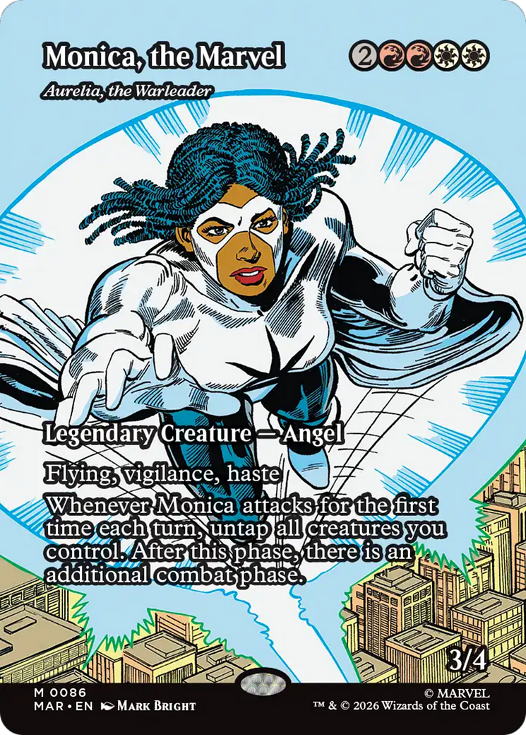 Aurelia, the Warleader - Mythic Legendary Creature — Angel card from Marvel Universe