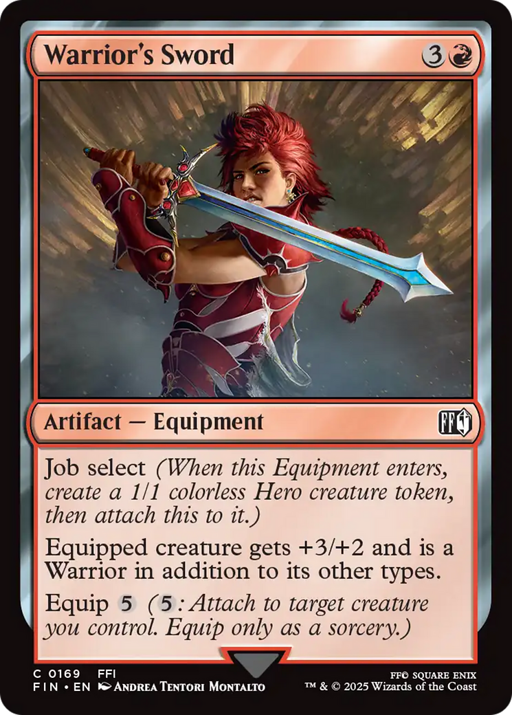 Warrior's Sword - Common Artifact — Equipment card from Final Fantasy
