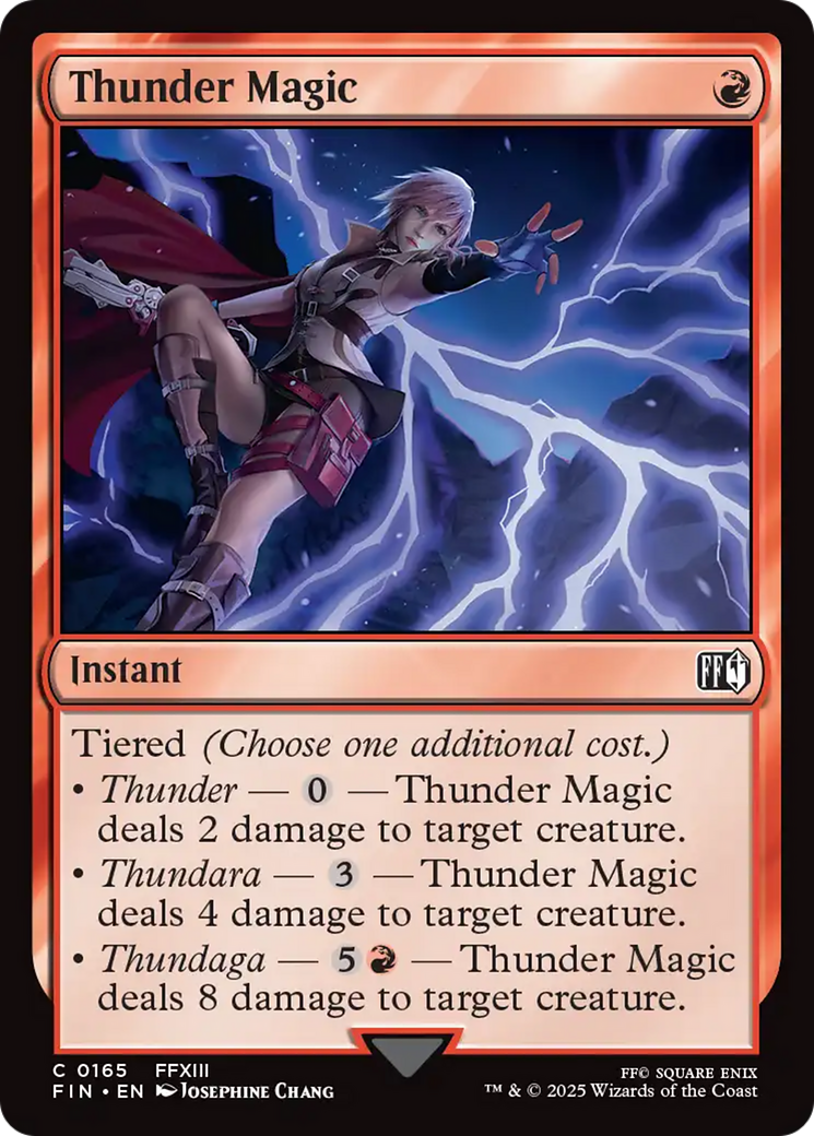 Thunder Magic - Common Instant card from Final Fantasy
