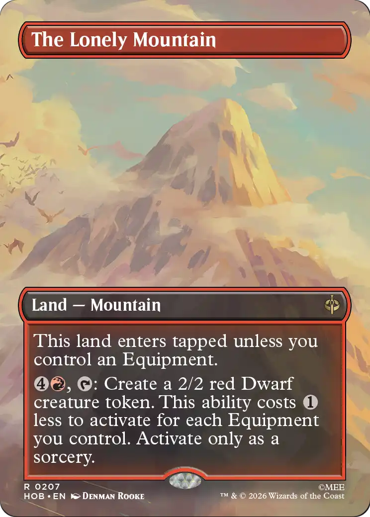 The Lonely Mountain - Rare Land — Mountain card from The Hobbit