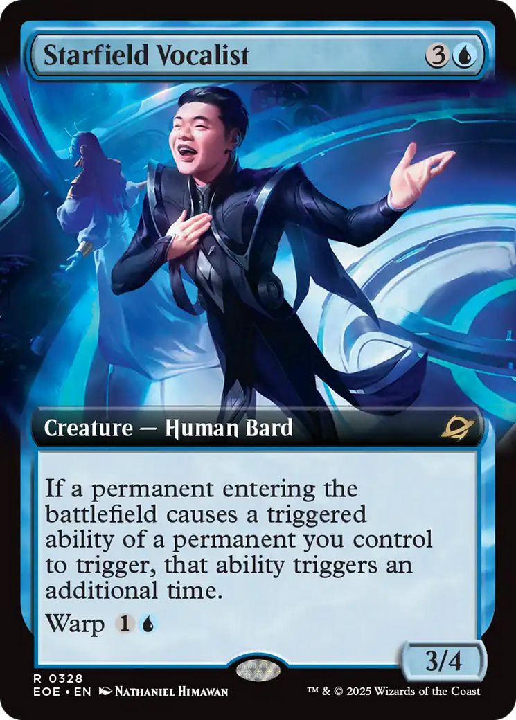 Starfield Vocalist - Rare Creature — Human Bard card from Edge of Eternities